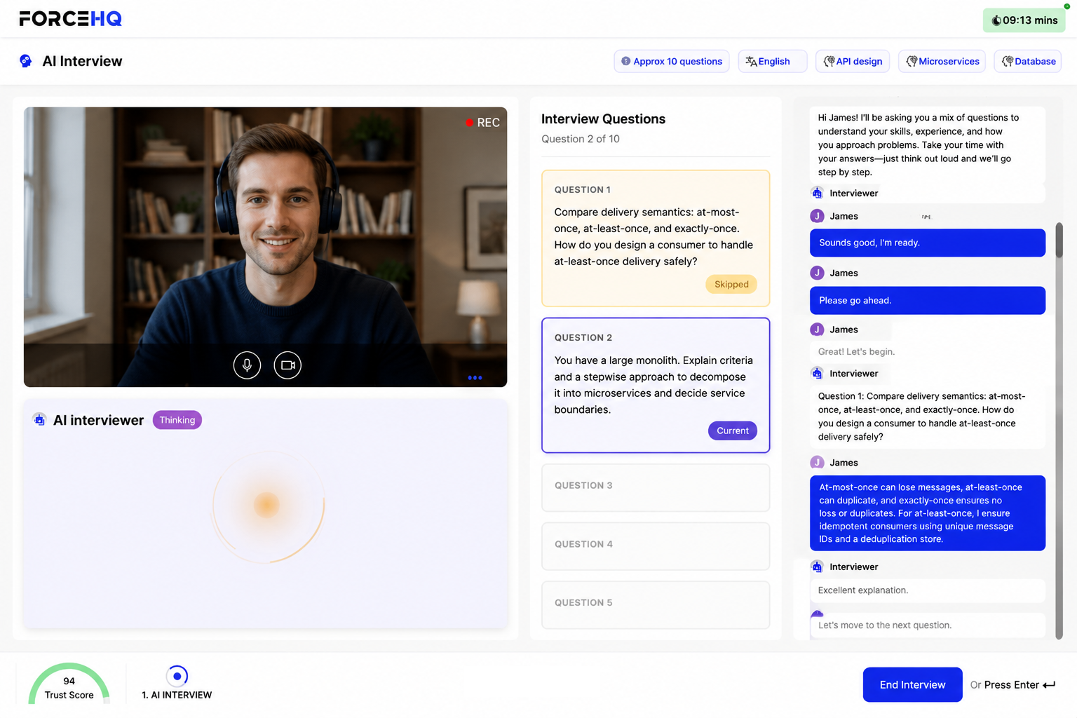 AI-Led Interviews