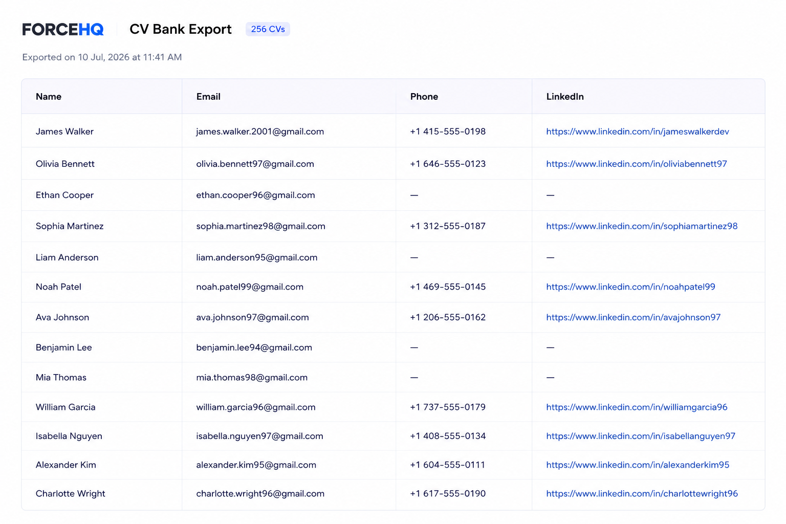 Export to CSV