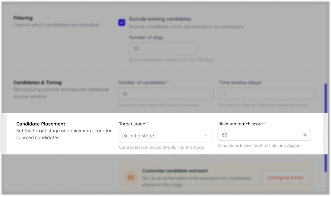 Automate Placement and Scoring